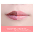 OEM / ODM Hidratante Eliminar la piel muerta Colágeno rosa Cristal Labio Plumper Gel Parche Hidratante Rosa Máscara para el cuidado de los labios